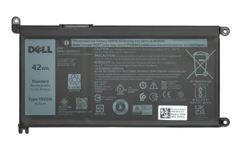 Dell YRDD6 4 Cell 3500mAh 42Wh Laptop Replacement Laptop Battery - Black