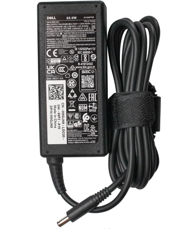 Genuine Dell 65W 4.5mm x 3.0mm AC Adapter Charger Original