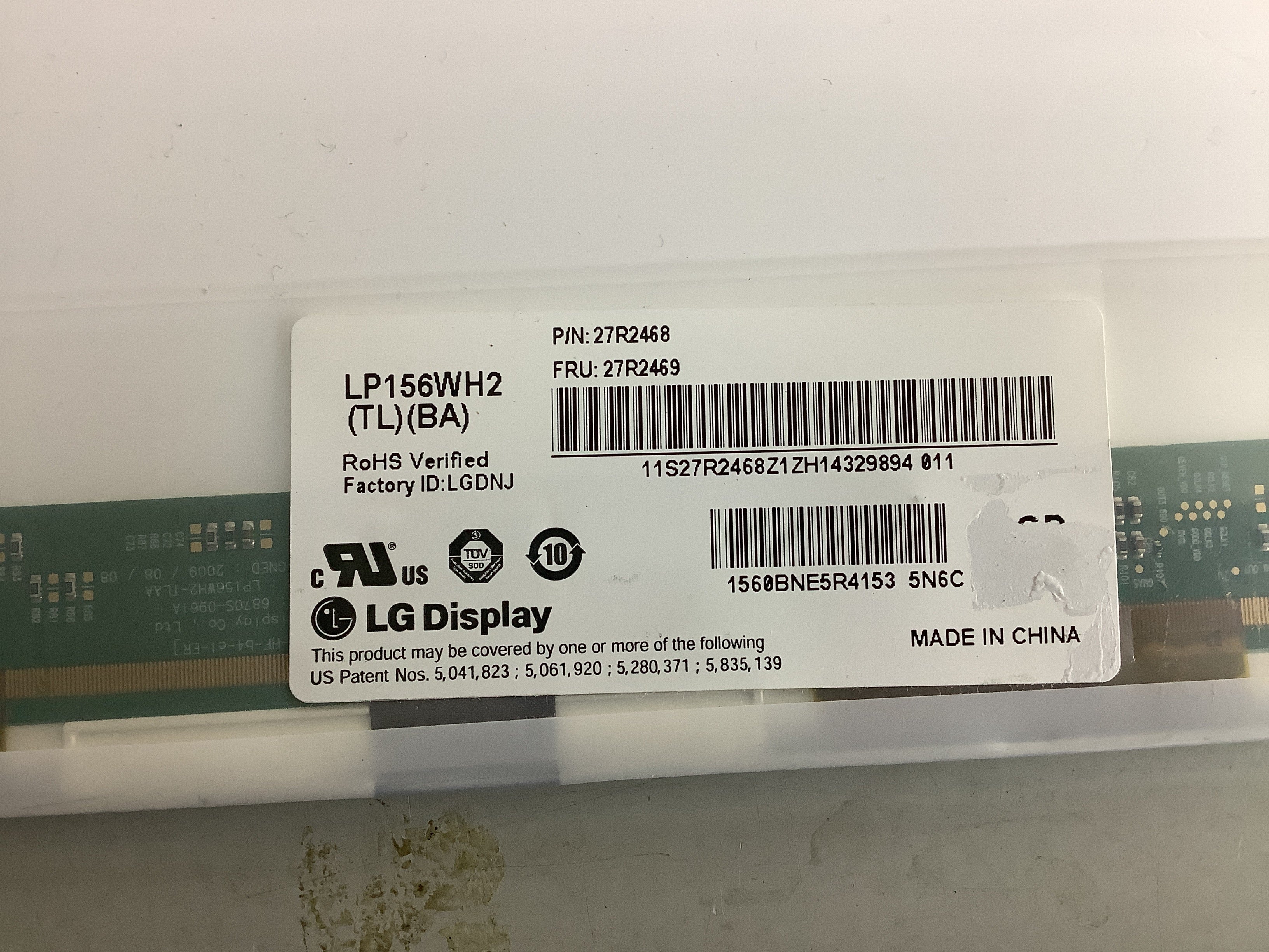 LP156WH2 (TL)(BA) laptop screen image 4