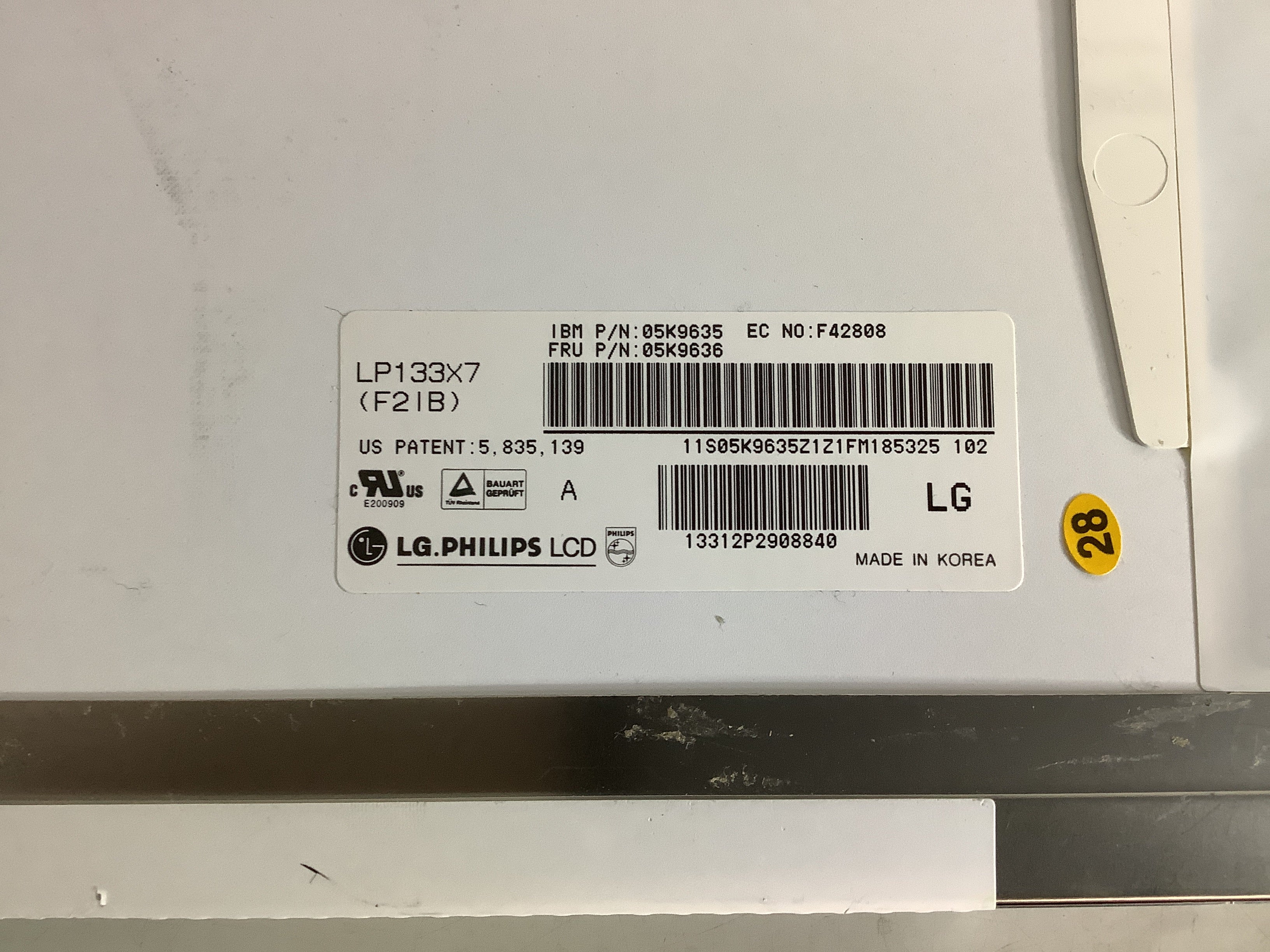 LP133X7 (F2IB) laptop screen image 4