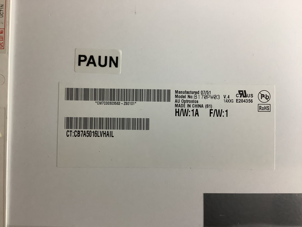 B170PW03 V.4 laptop screen image 4