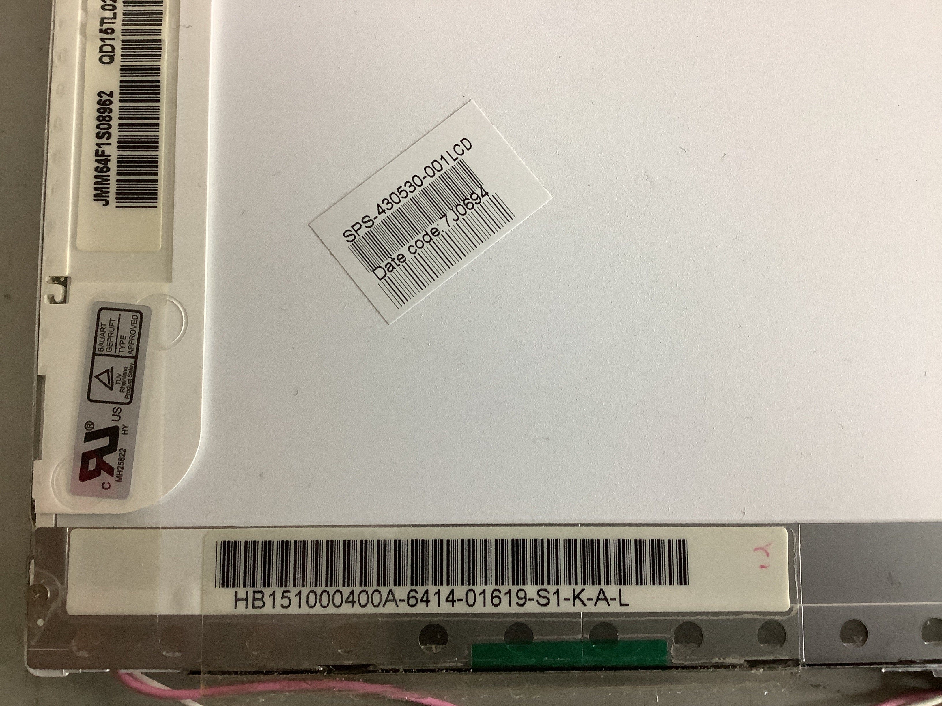 QD15TL02 REV:04 laptop screen image 6