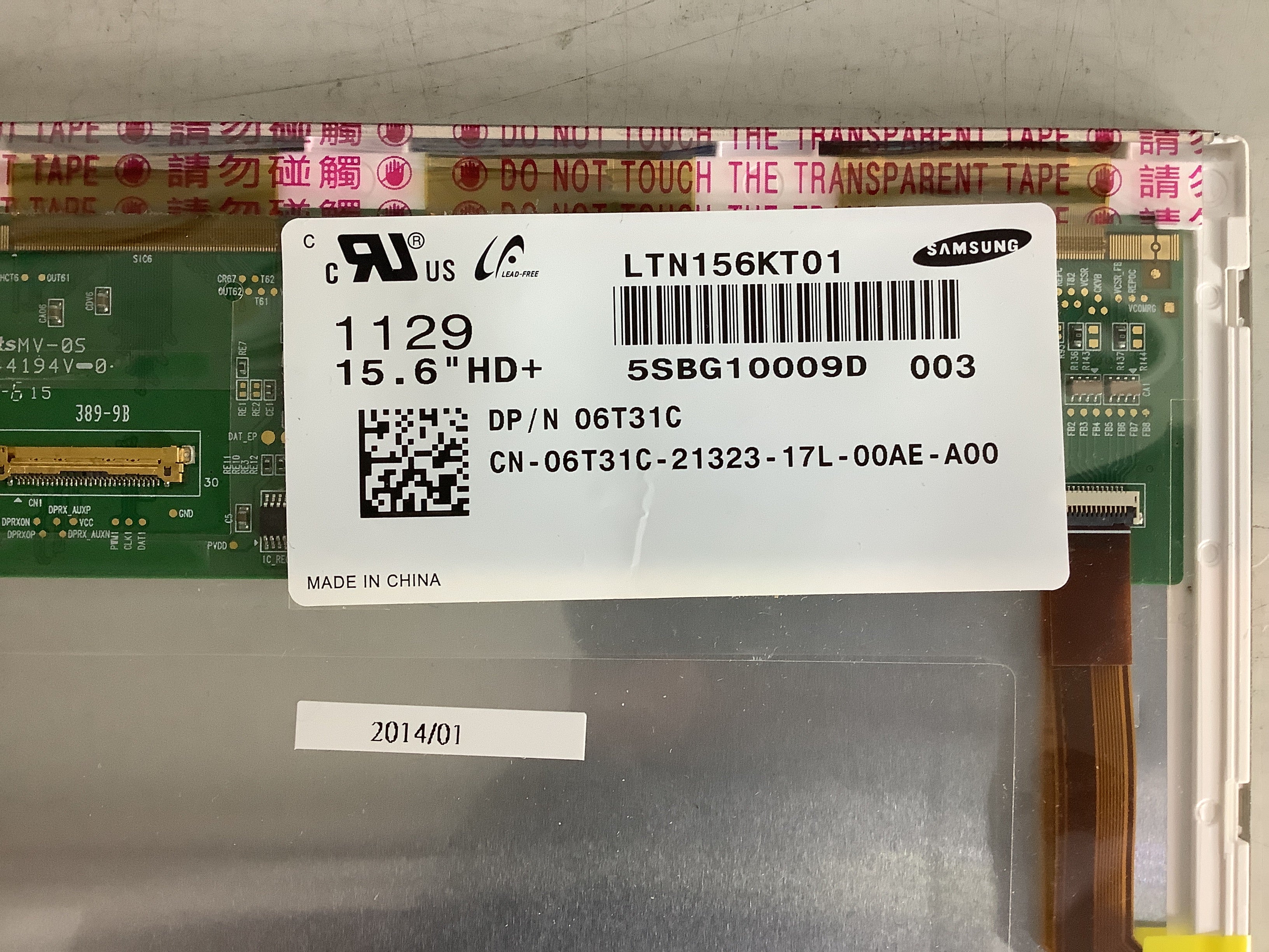 LTN156KT01 laptop screen image 4