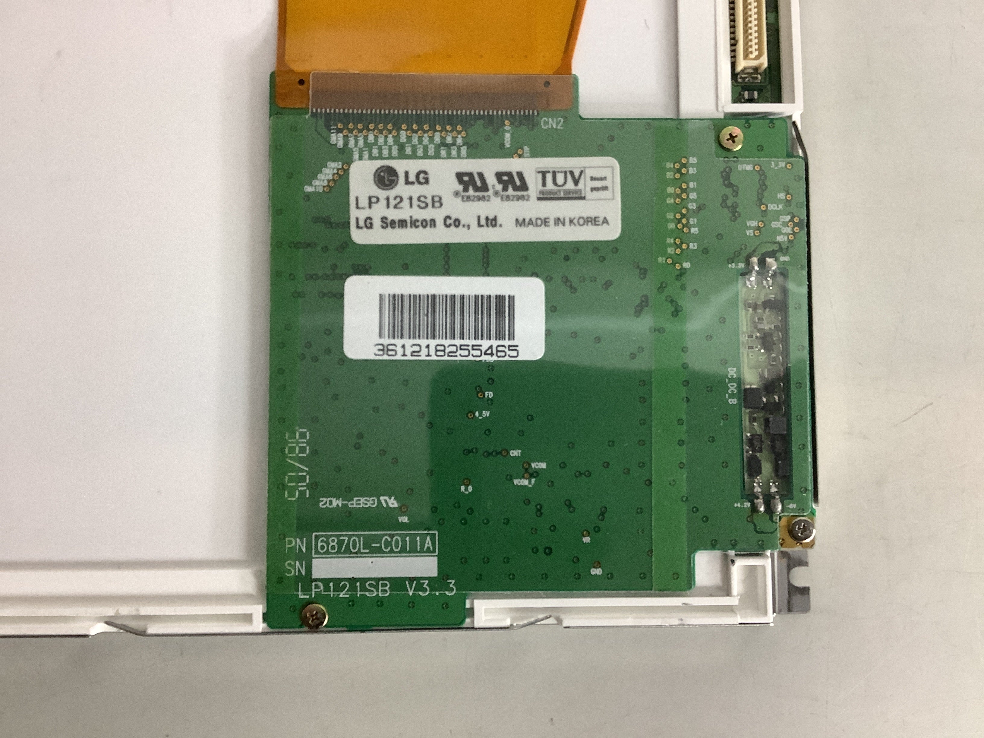 LP121SB V3.3 laptop screen image 4