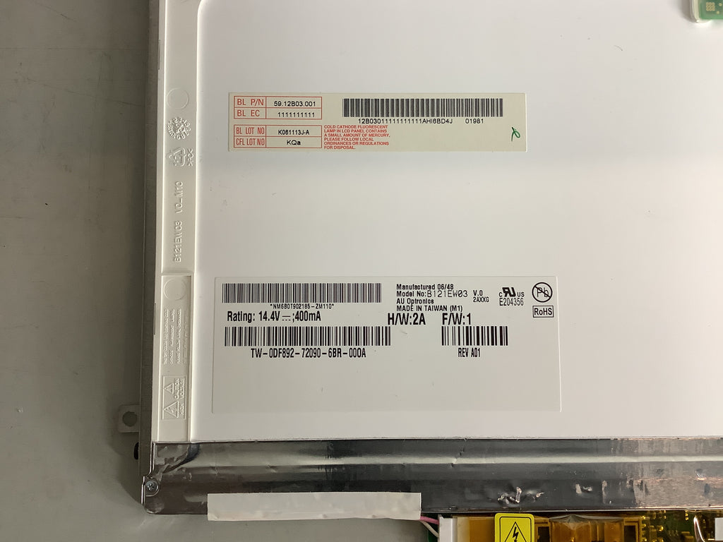 B121EW03 laptop screen image 4
