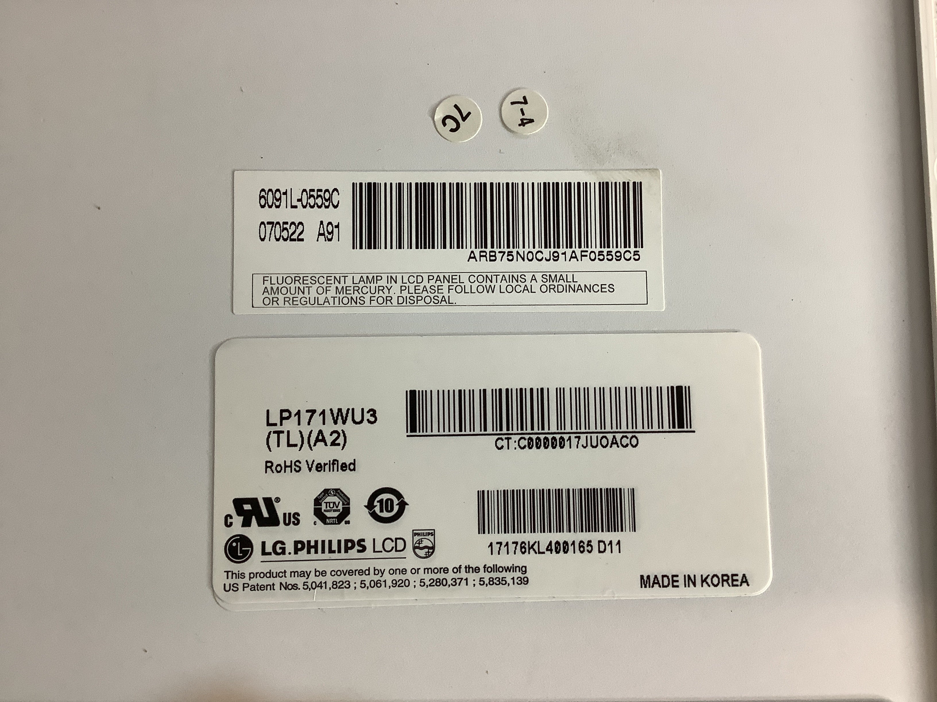 LP171WU3 (TL)(A2) laptop screen image 4