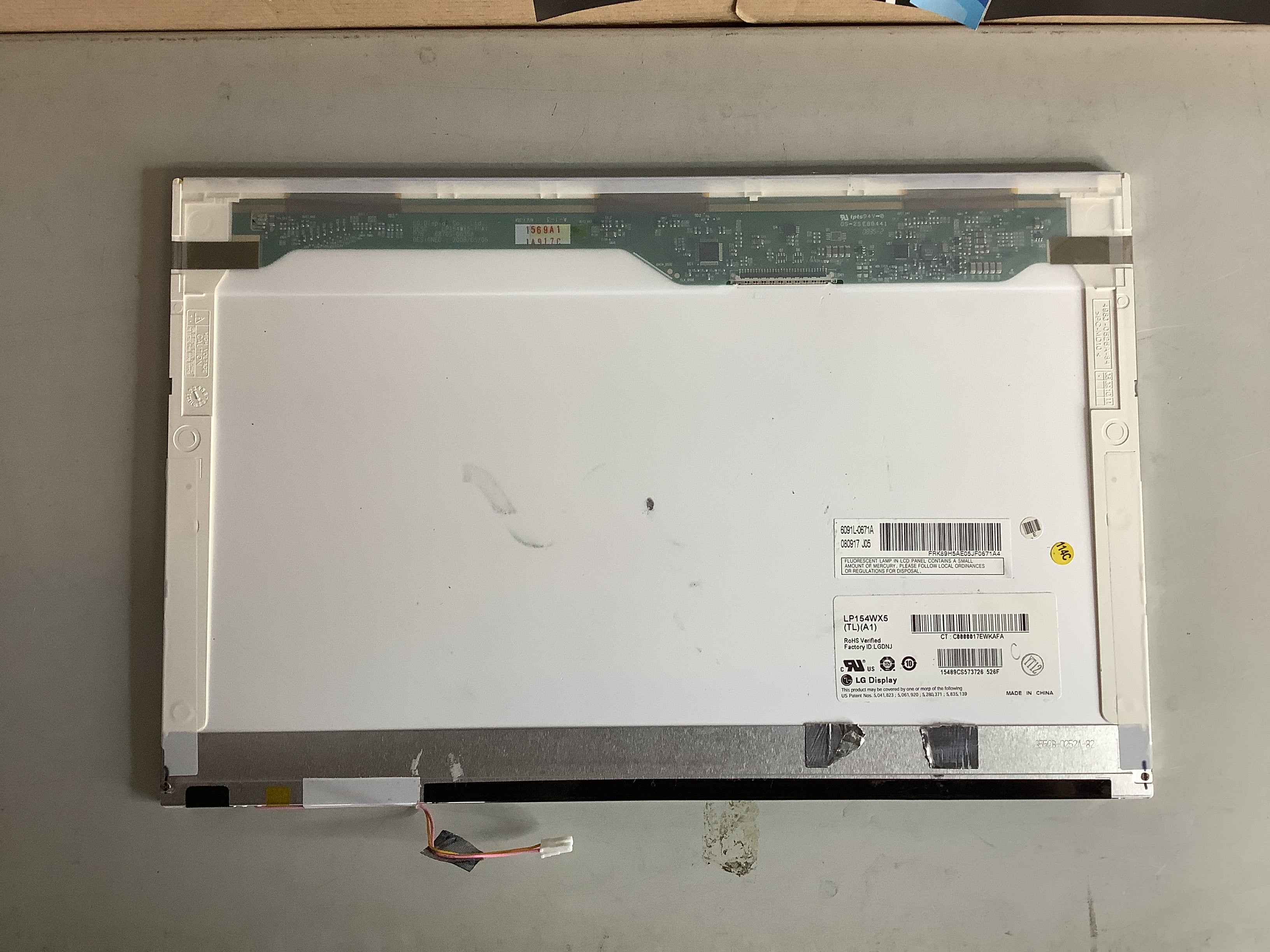 LP154WX5 (TL)(A1) laptop screen image 3