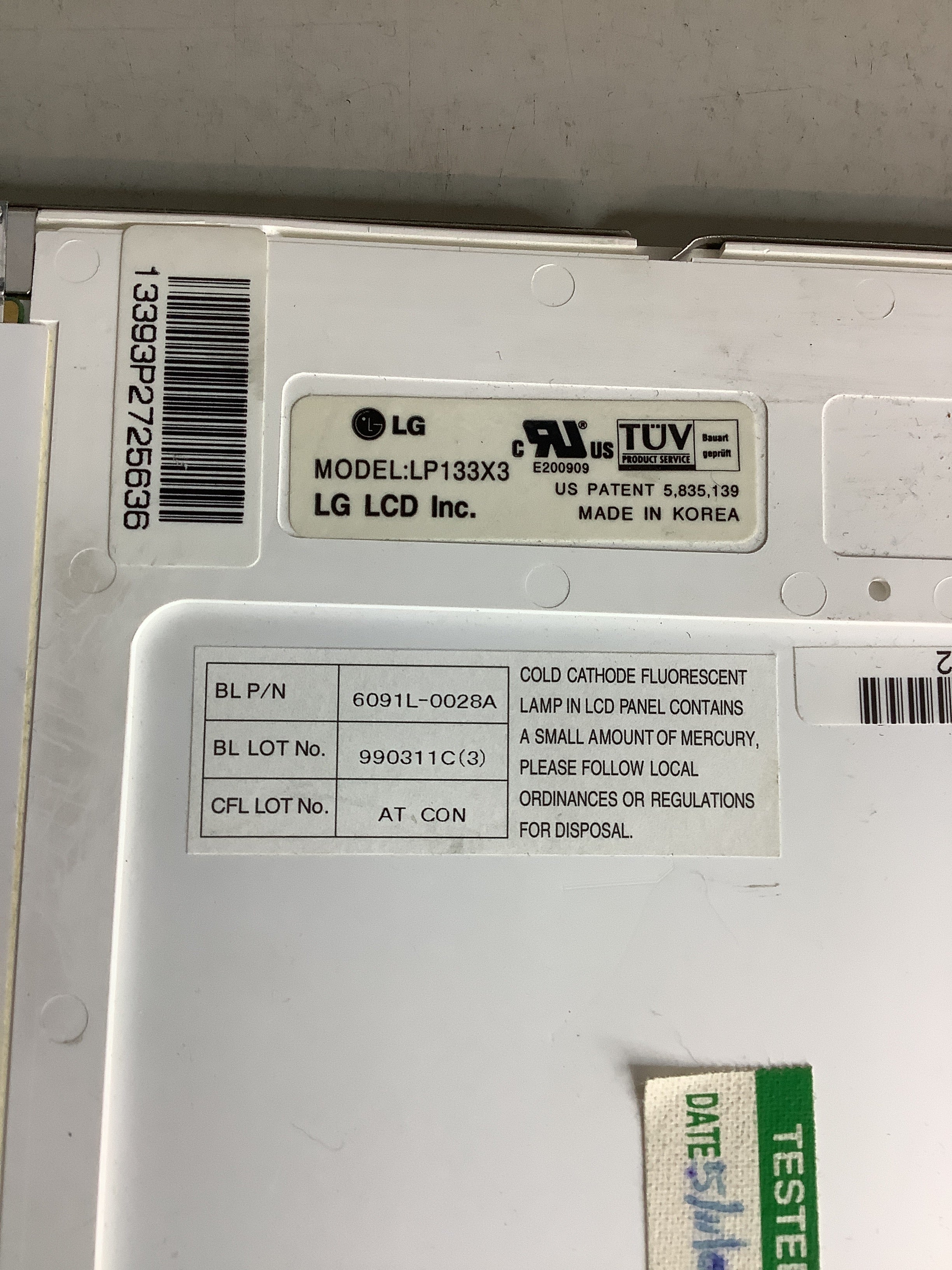 LP133X3 laptop screen image 4