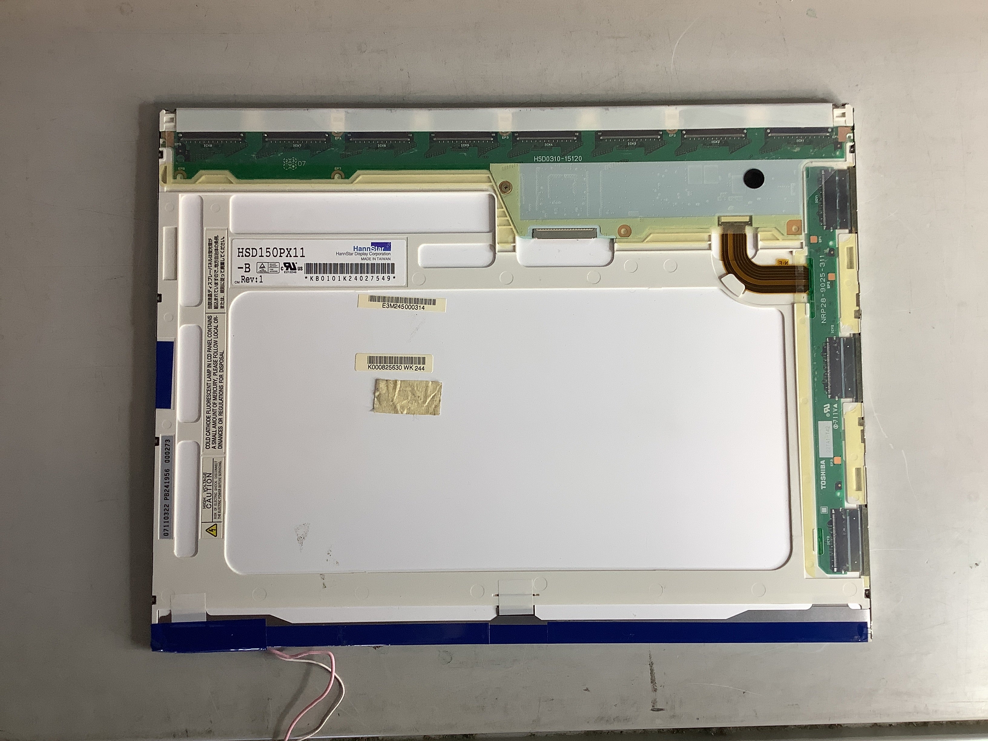 HSD150PX11 -B Rev:1 laptop screen image 3