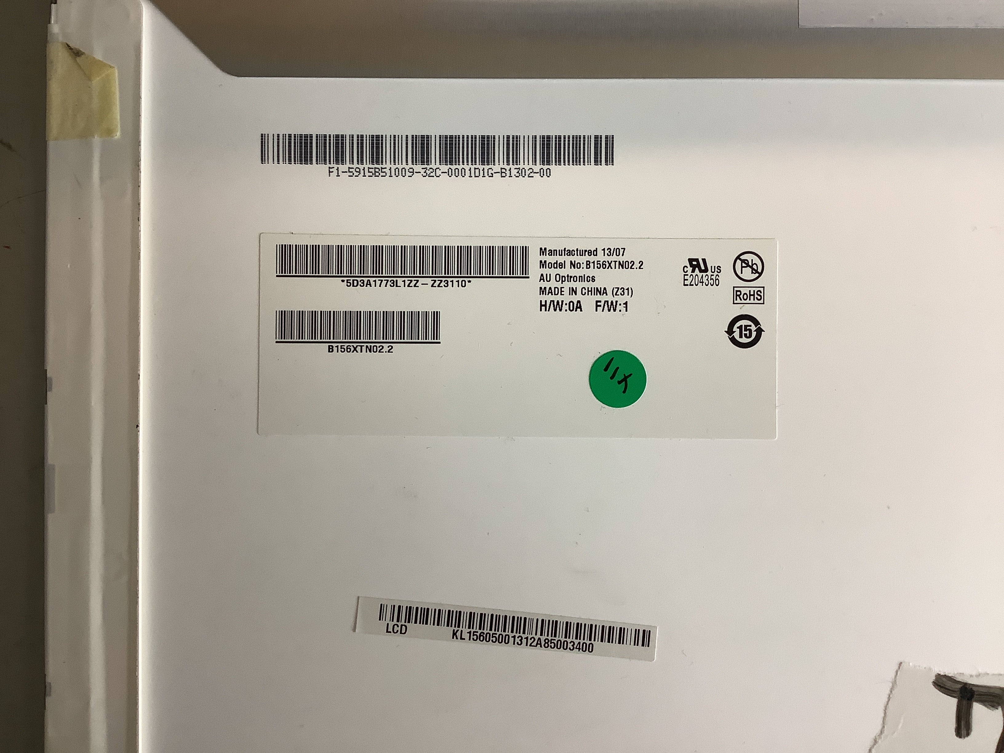 B156XTN02.2 laptop screen image 4