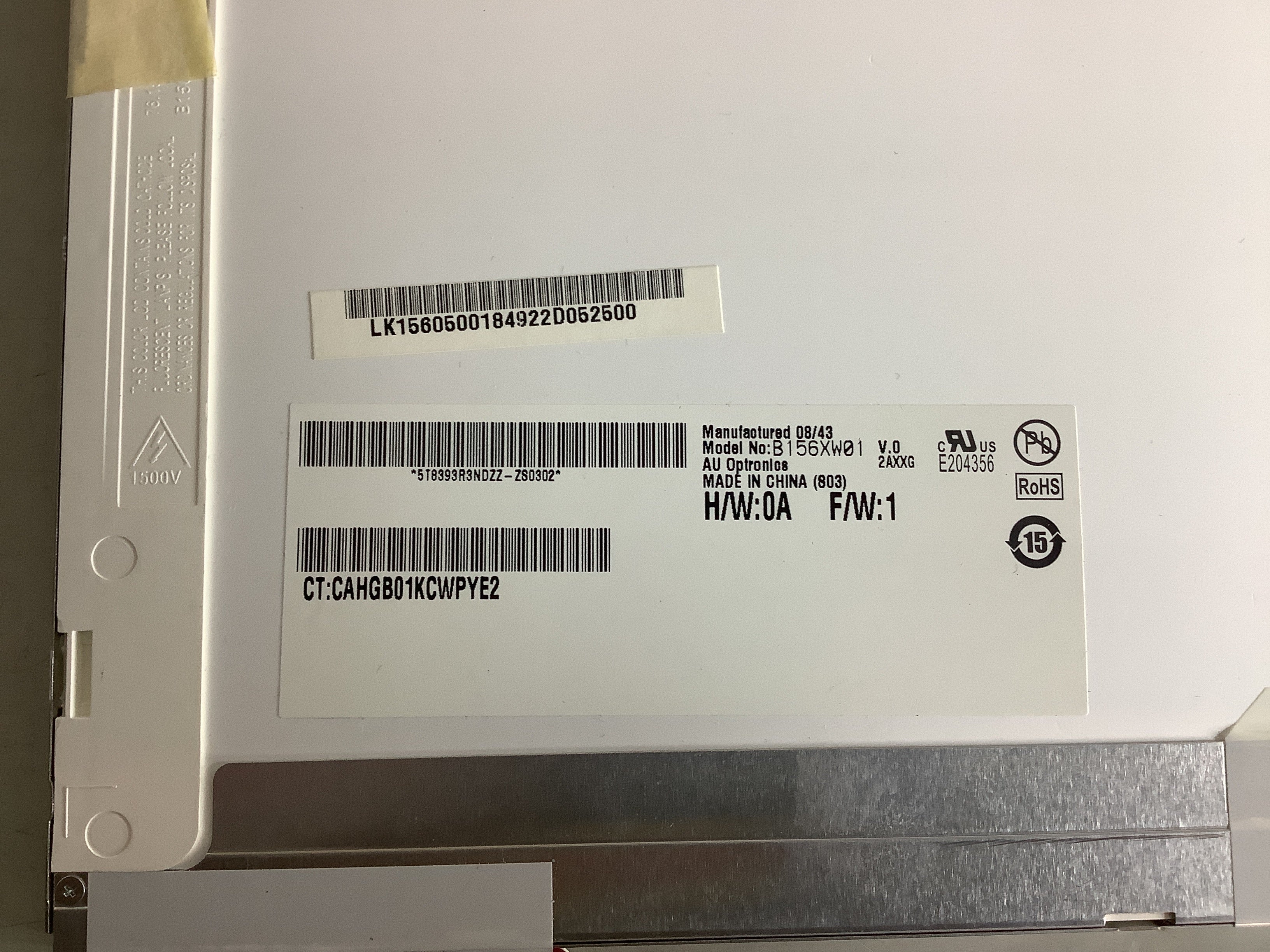 B156XW01 V.0 laptop screen image 4
