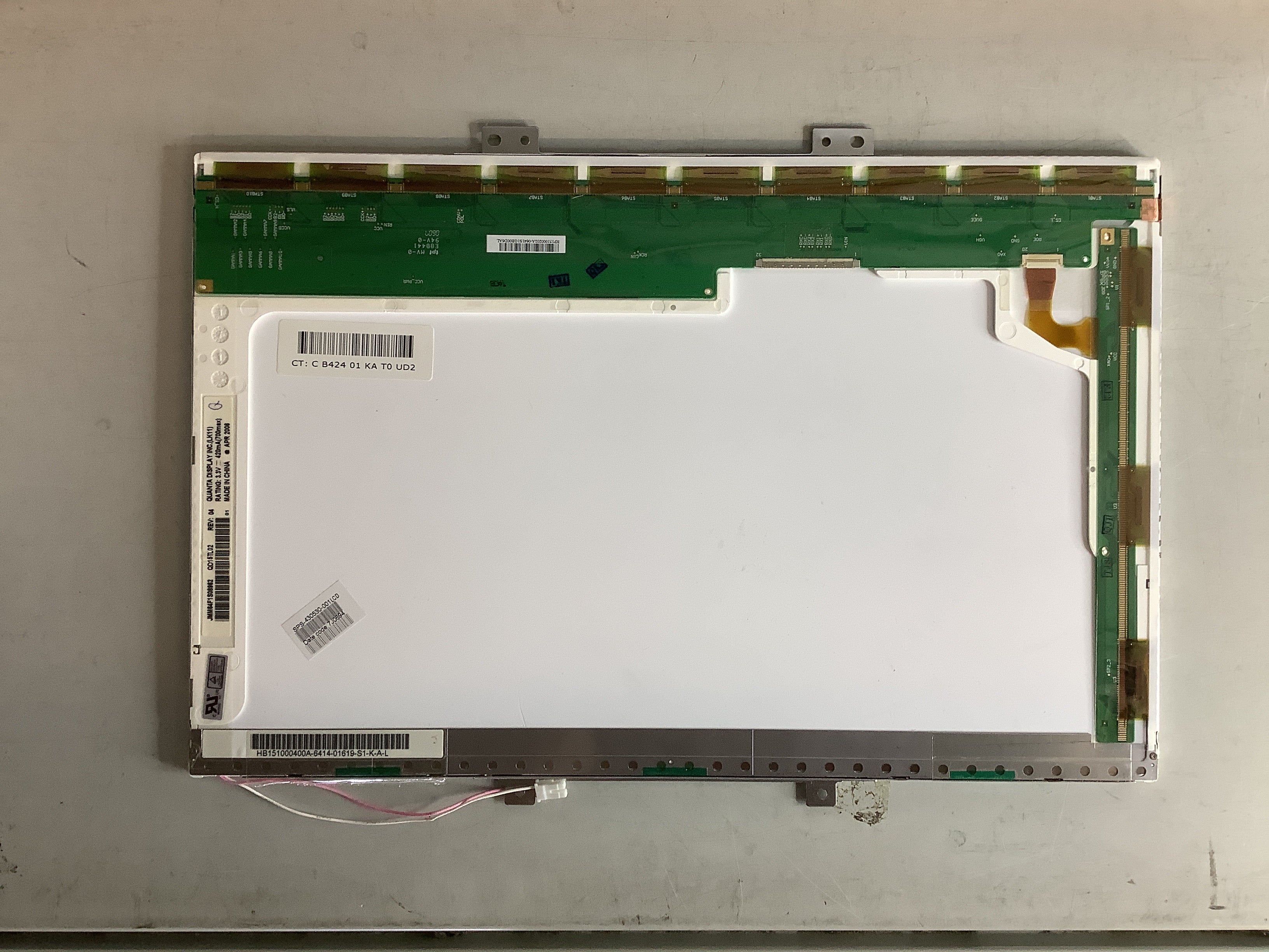 QD15TL02 REV:04 laptop screen image 3