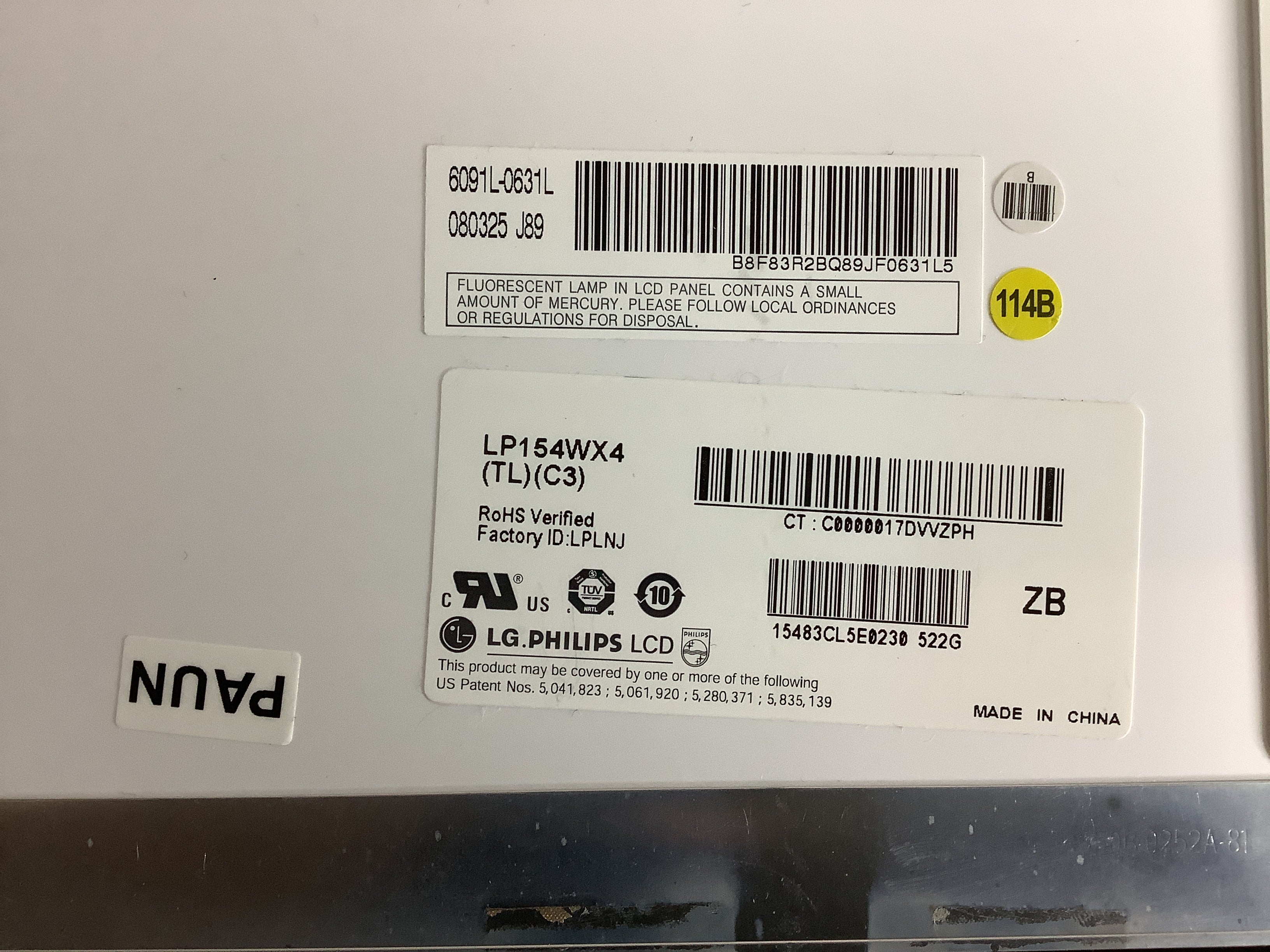 LP154WX4 (TL)(C3) laptop screen image 4