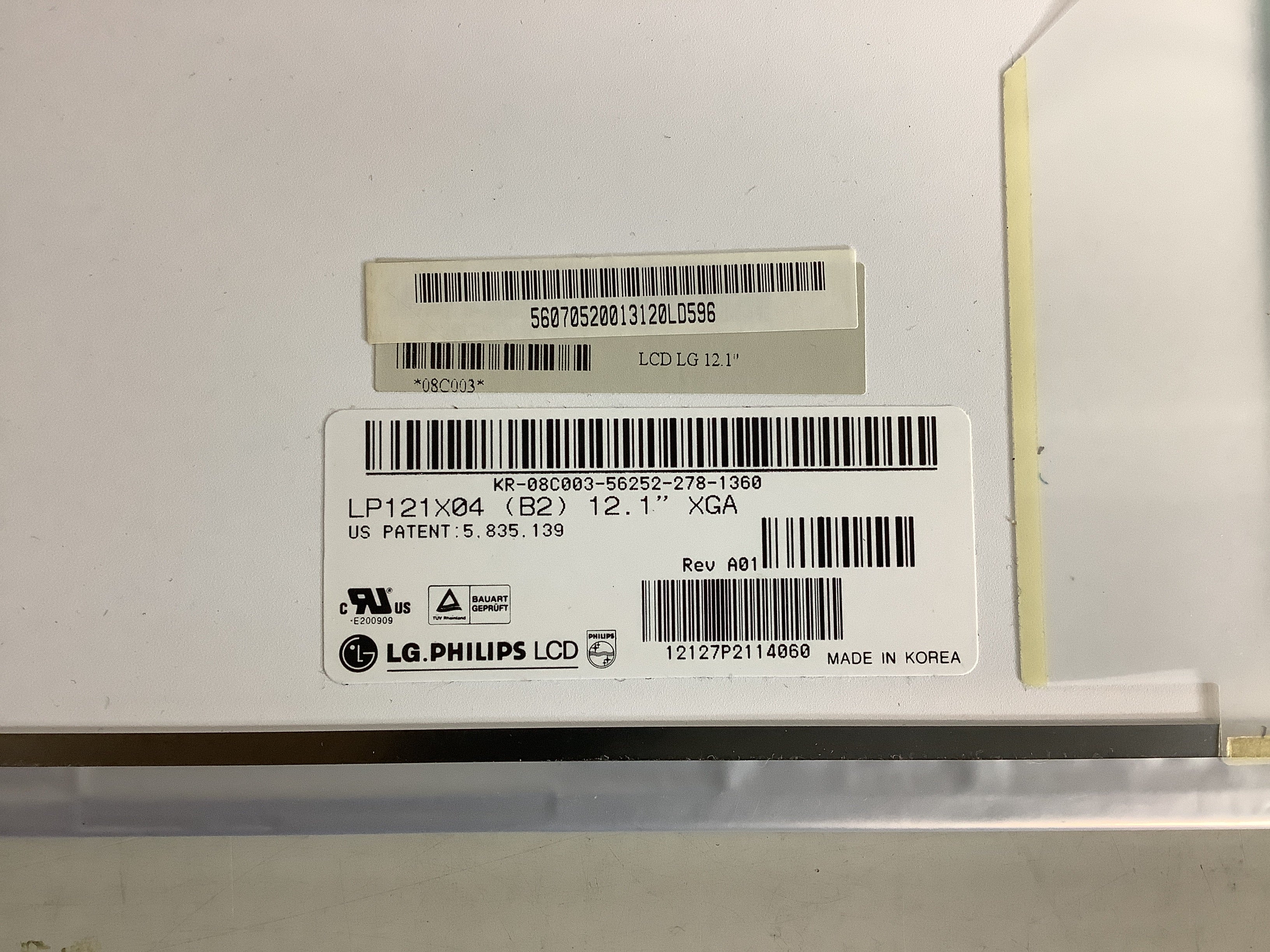 LP121X04 laptop screen image 4