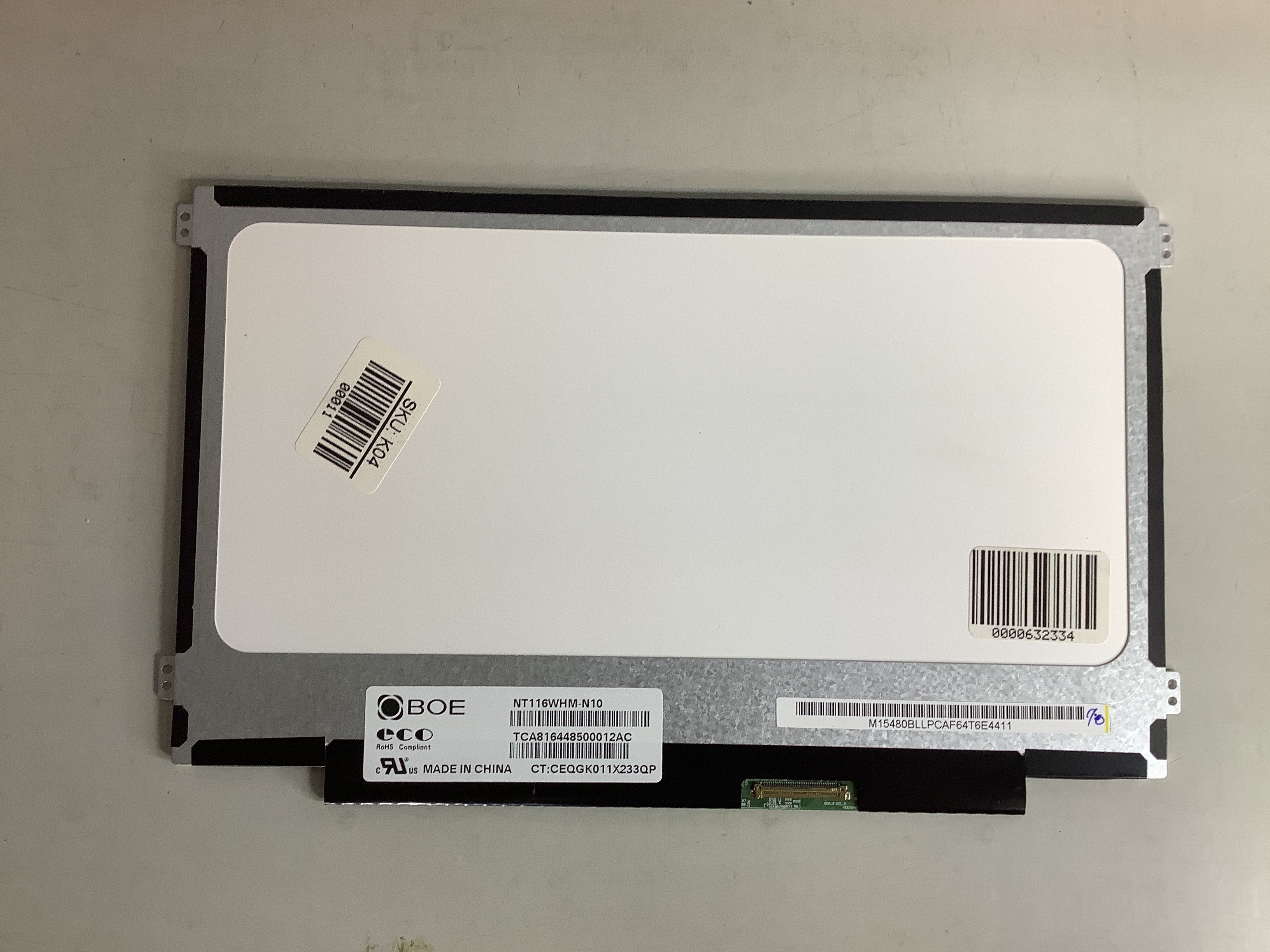 NT116WHM-N10 laptop screen image 3