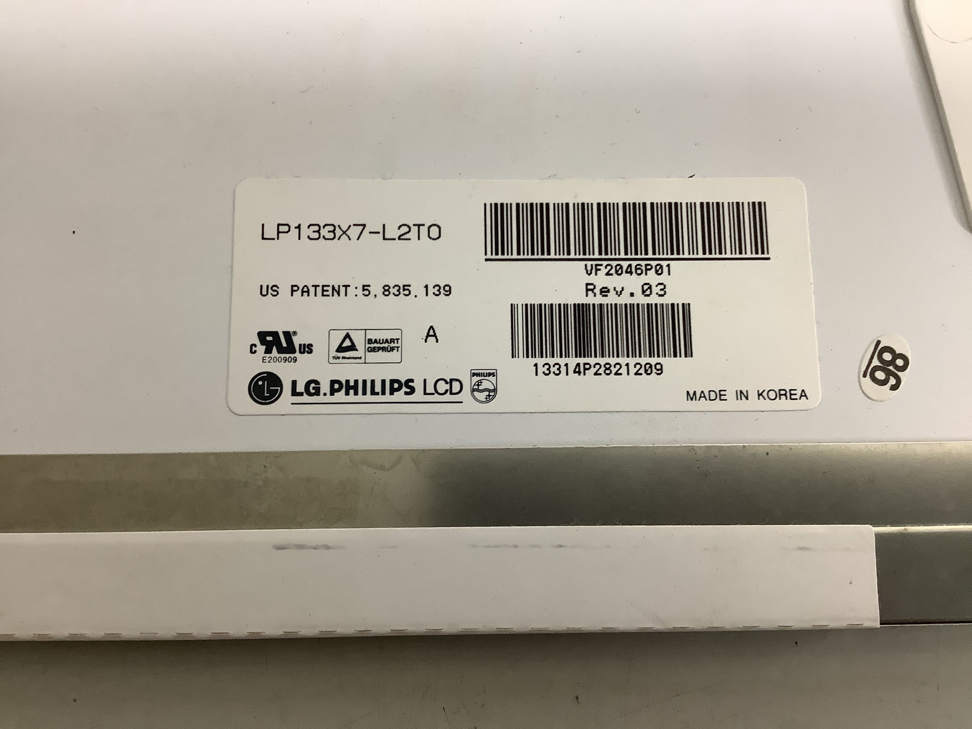 LP133X7-L2TO laptop screen image 4