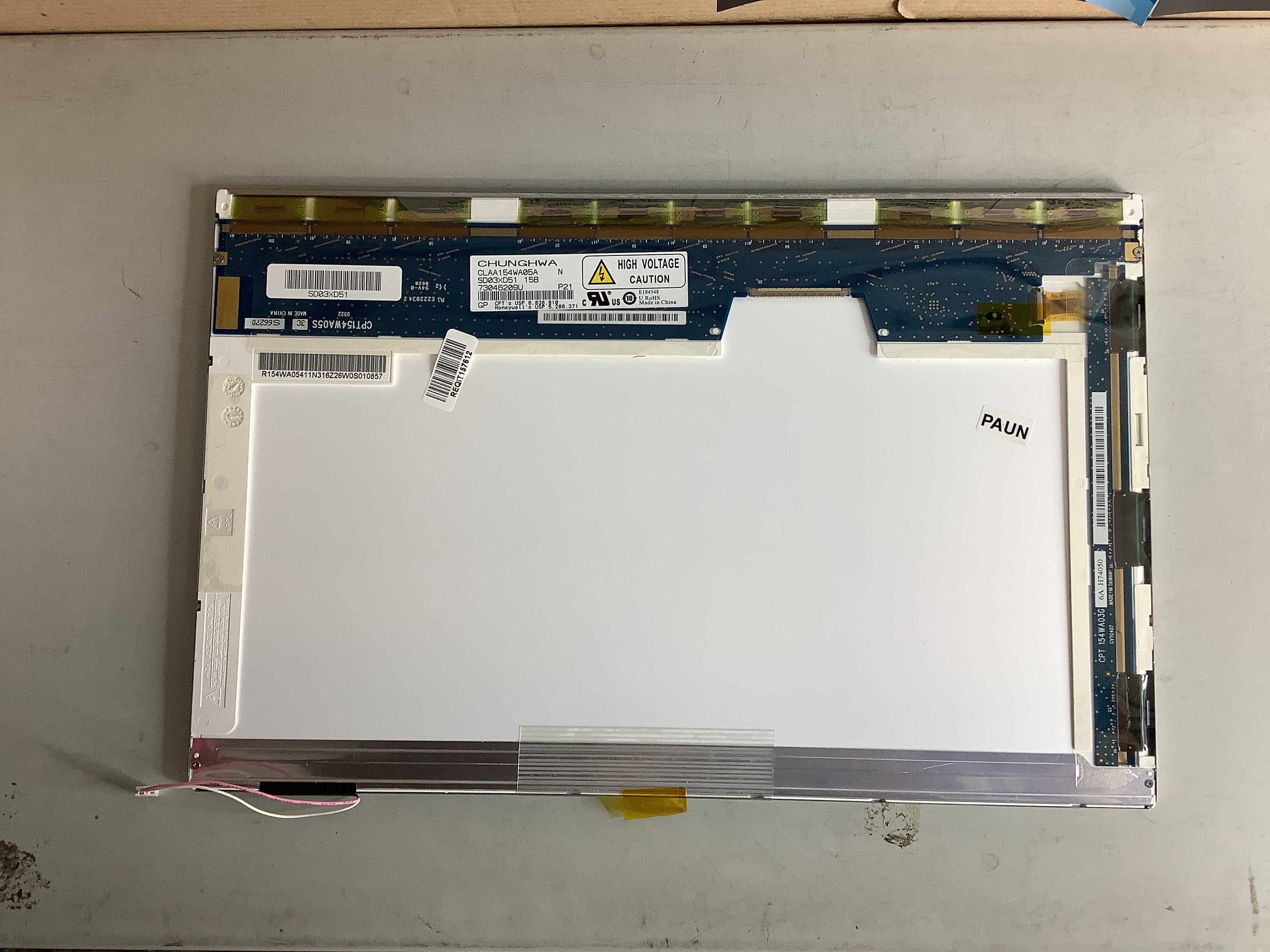 CLAA154WA05A laptop screen image 3