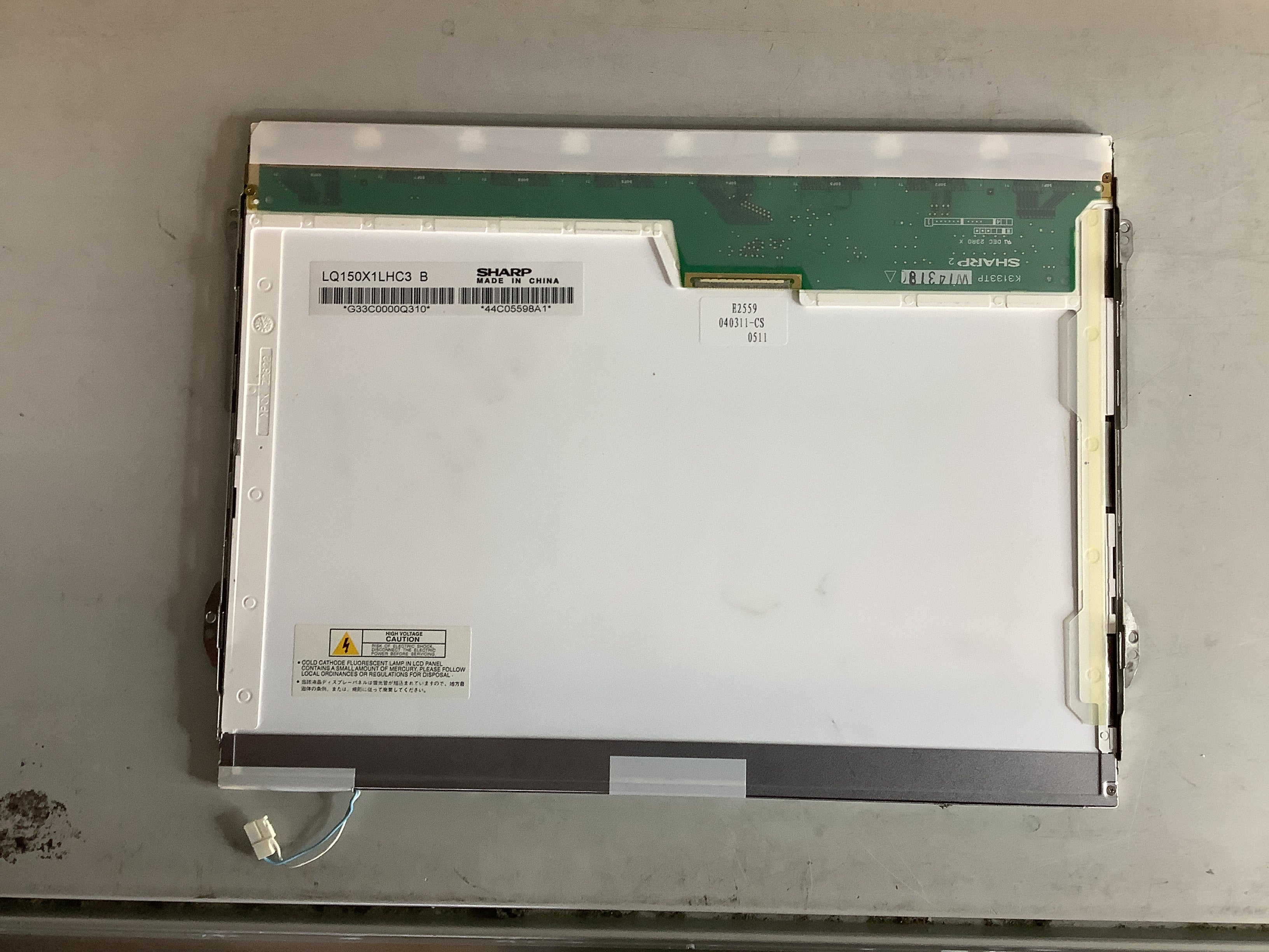LQ150X1LHC3 B laptop screen image 9
