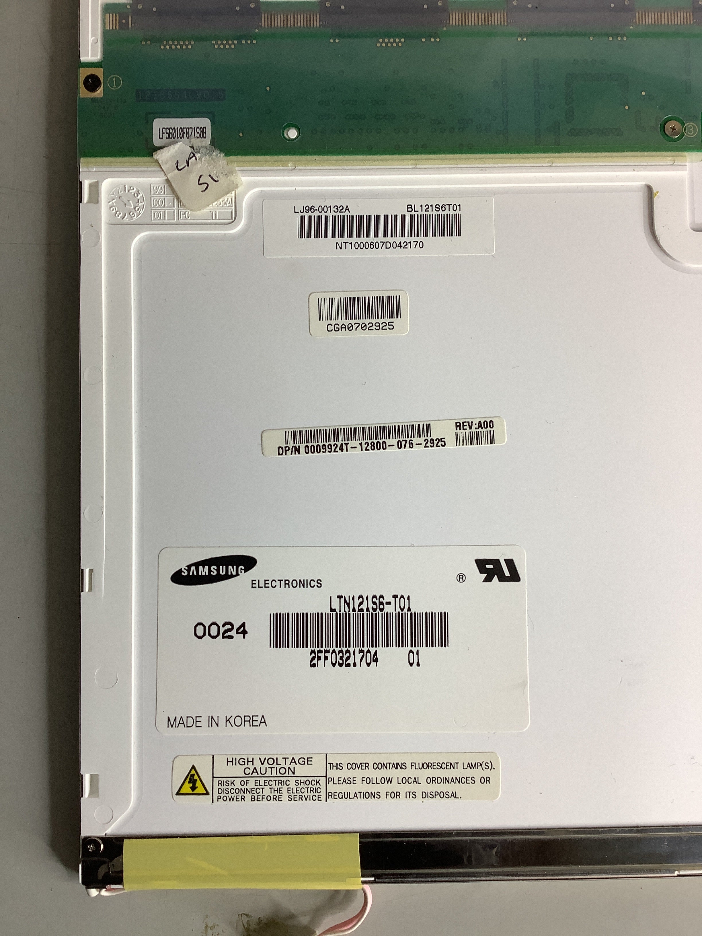 LTN121S6-T01 laptop screen image 4