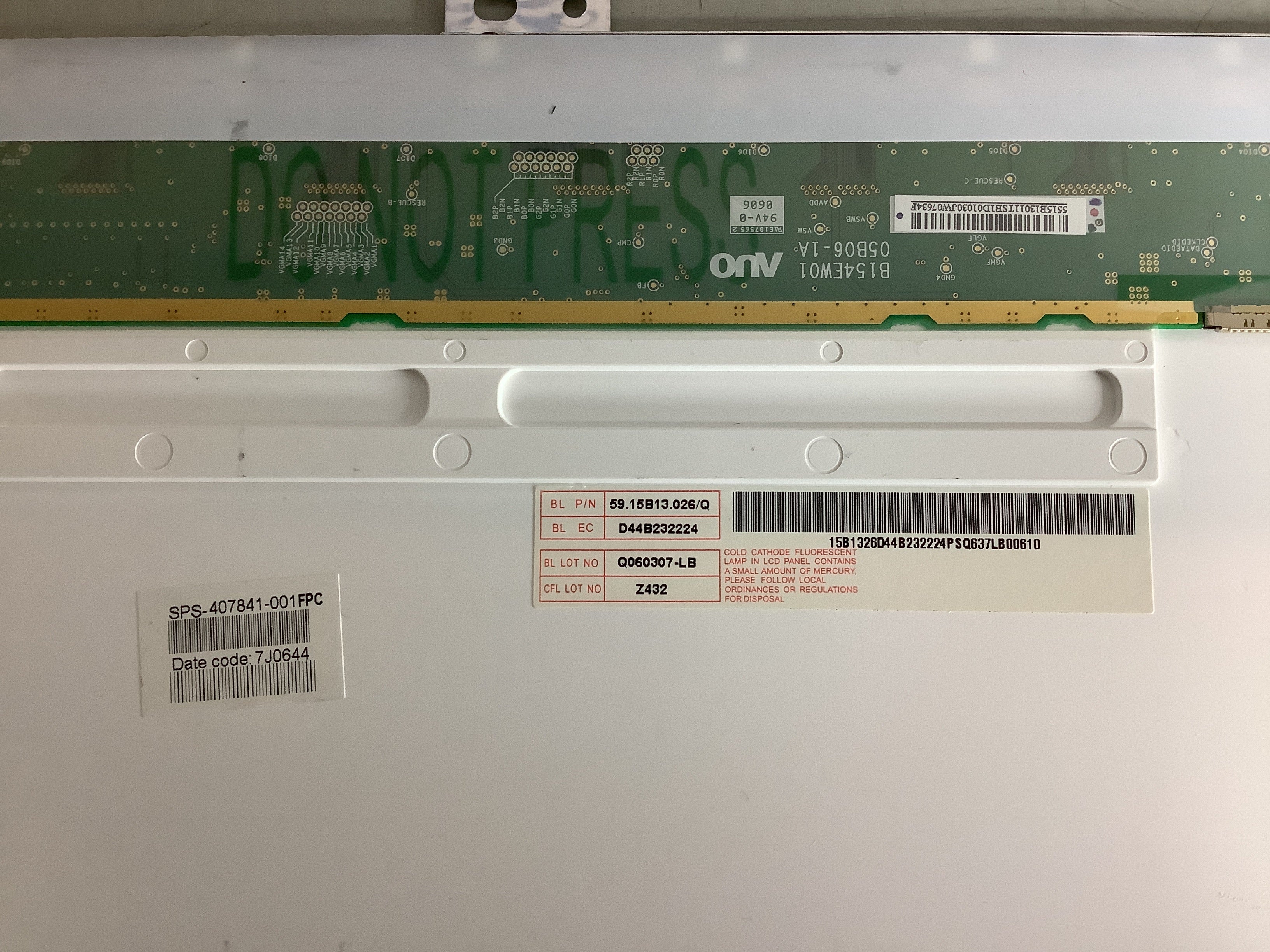 B154EW01 V.9 laptop screen image 5